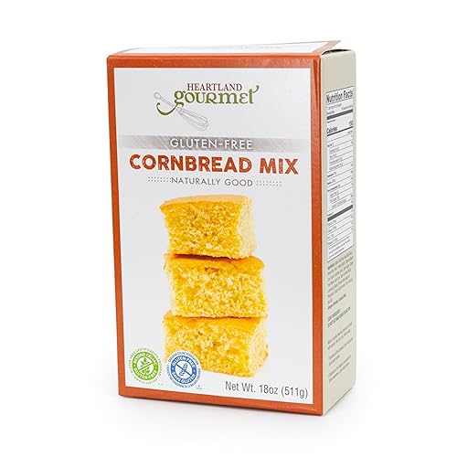 Gluten Free Cornbread Mix - Buttery and Chewy - Certified Gluten Free - Premium Ingredients - All Purpose - Safe for Celiac Diet - Made in Nebraska, USA