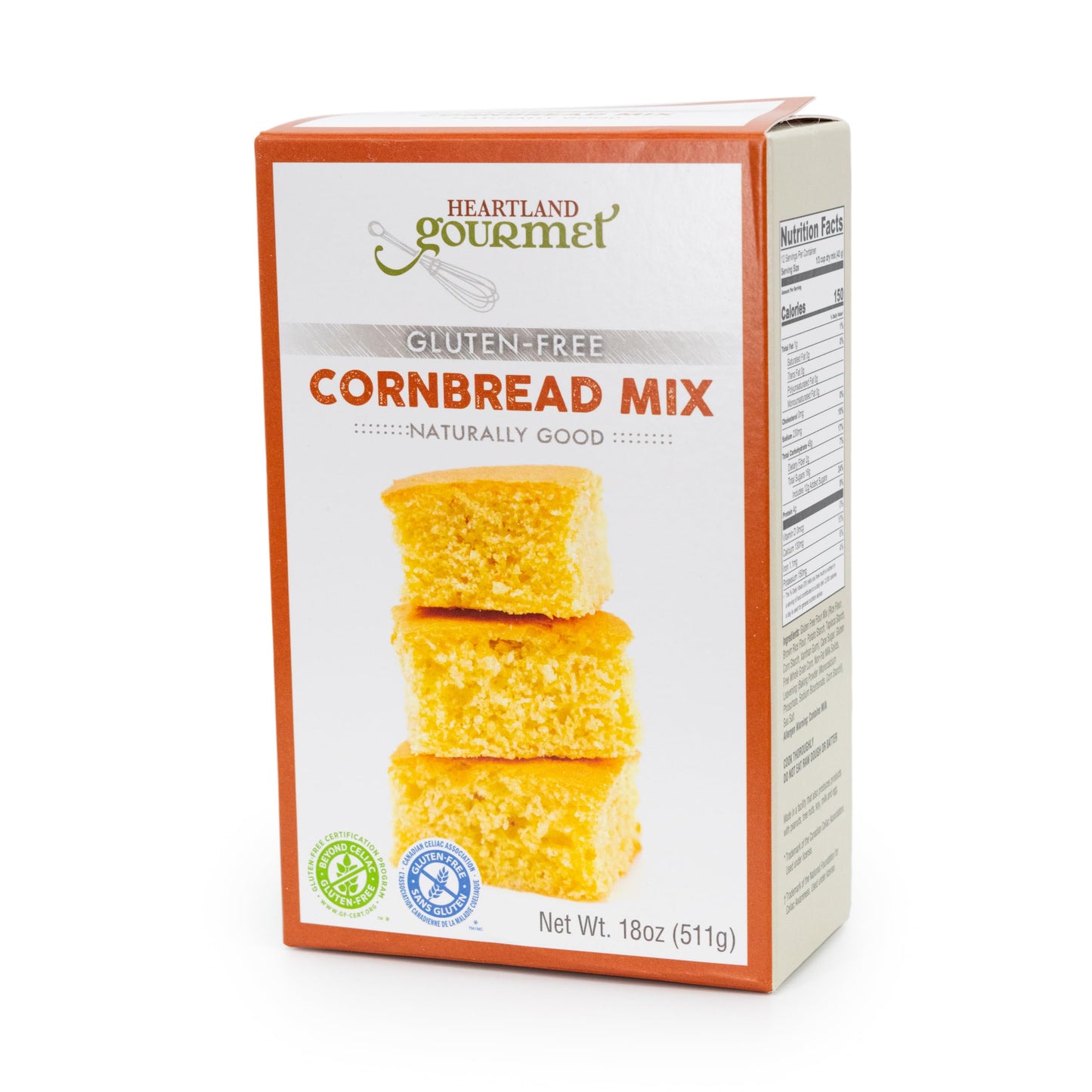 Gluten Free Cornbread Mix - Buttery and Chewy - Certified Gluten Free - Premium Ingredients - All Purpose - Safe for Celiac Diet - Made in Nebraska, USA