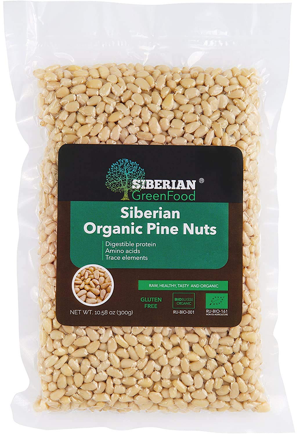 Pine Nuts 300 gr, Premium Quality, vacuum packed (Pine nuts, 300 gr, 10.58 oz)