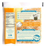 Franklin’s Gourmet Popcorn All-In-One Pre-Measured Packs - 4oz. Pack of 10 - Butter Flavored Coconut Oil + Butter Salt Popcorn Seasoning + Organic
