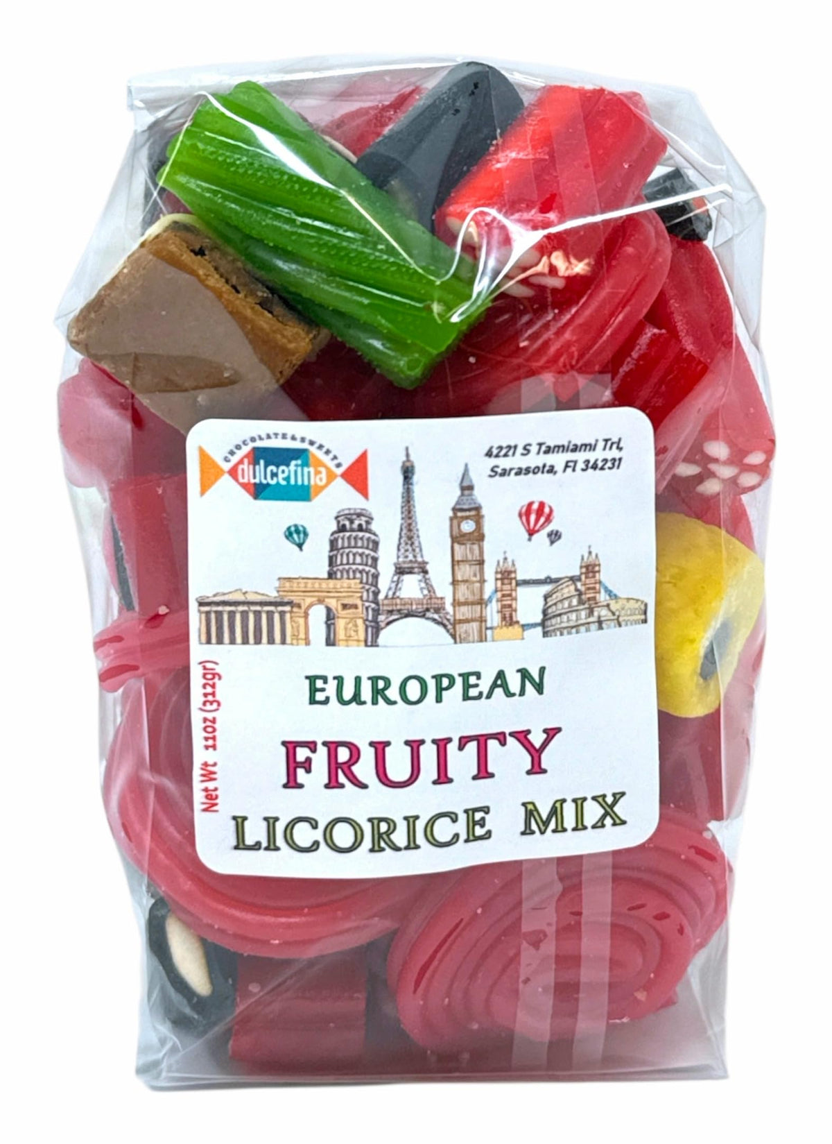 Fruity European Licorice Mix - Total wt. 33(Oz), Include: 3 pck of Fruity Euro Licorice Mix,