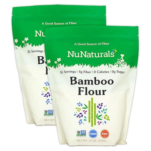 NuNaturals Bamboo Flour, 12 oz. (2-Pack)