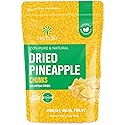 Herbaila Dried Pineapple Chunks, 1 Pound. Dehydrated Pineapple Chunk, Dehydrated Pineapple Bulk, Dried Pineapple Bits. All Natural, Non-GMO, Lightly