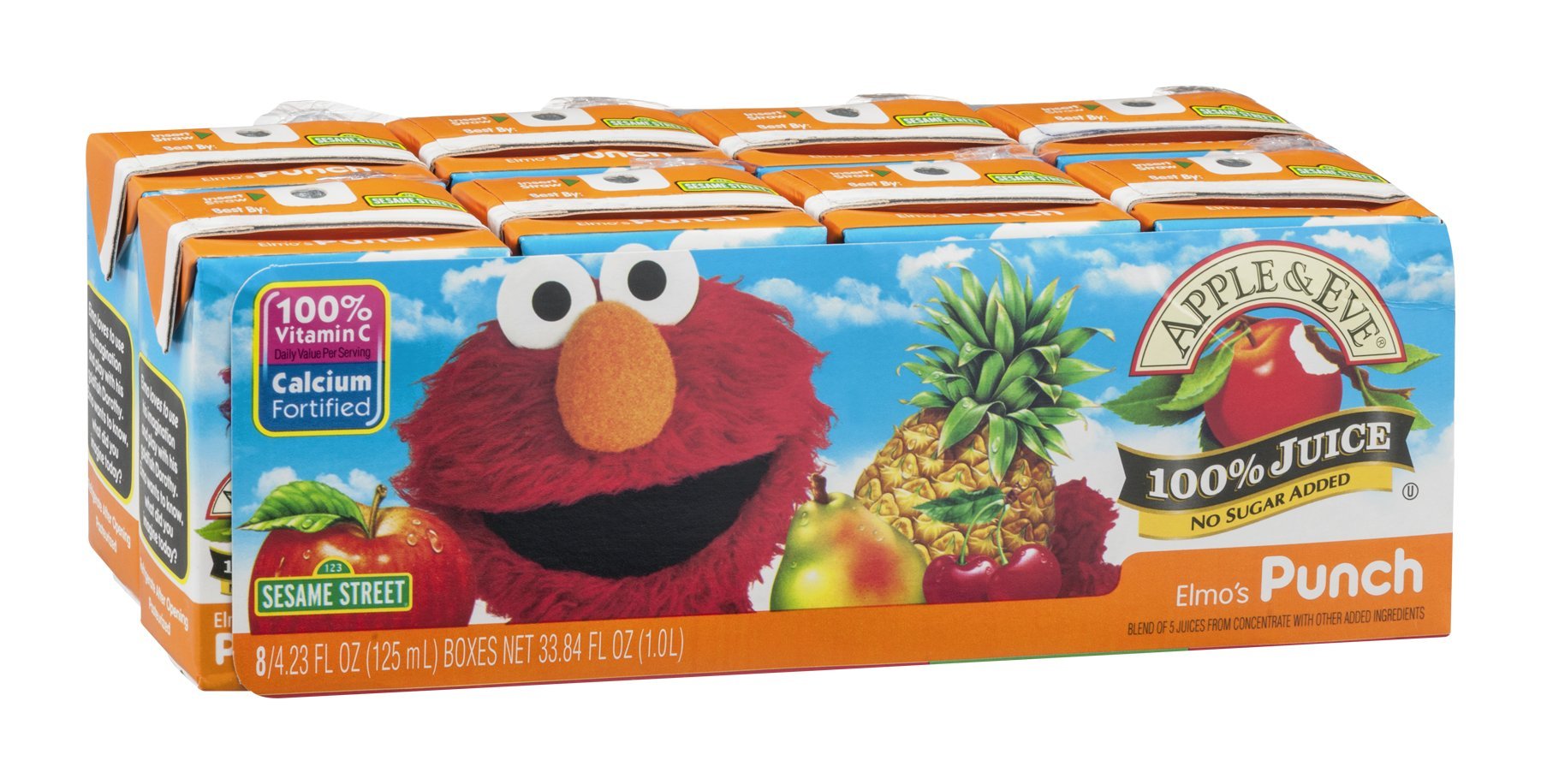 Apple & Eve Elmo's Punch 100% Juice 8 pk (Pack of 5)
