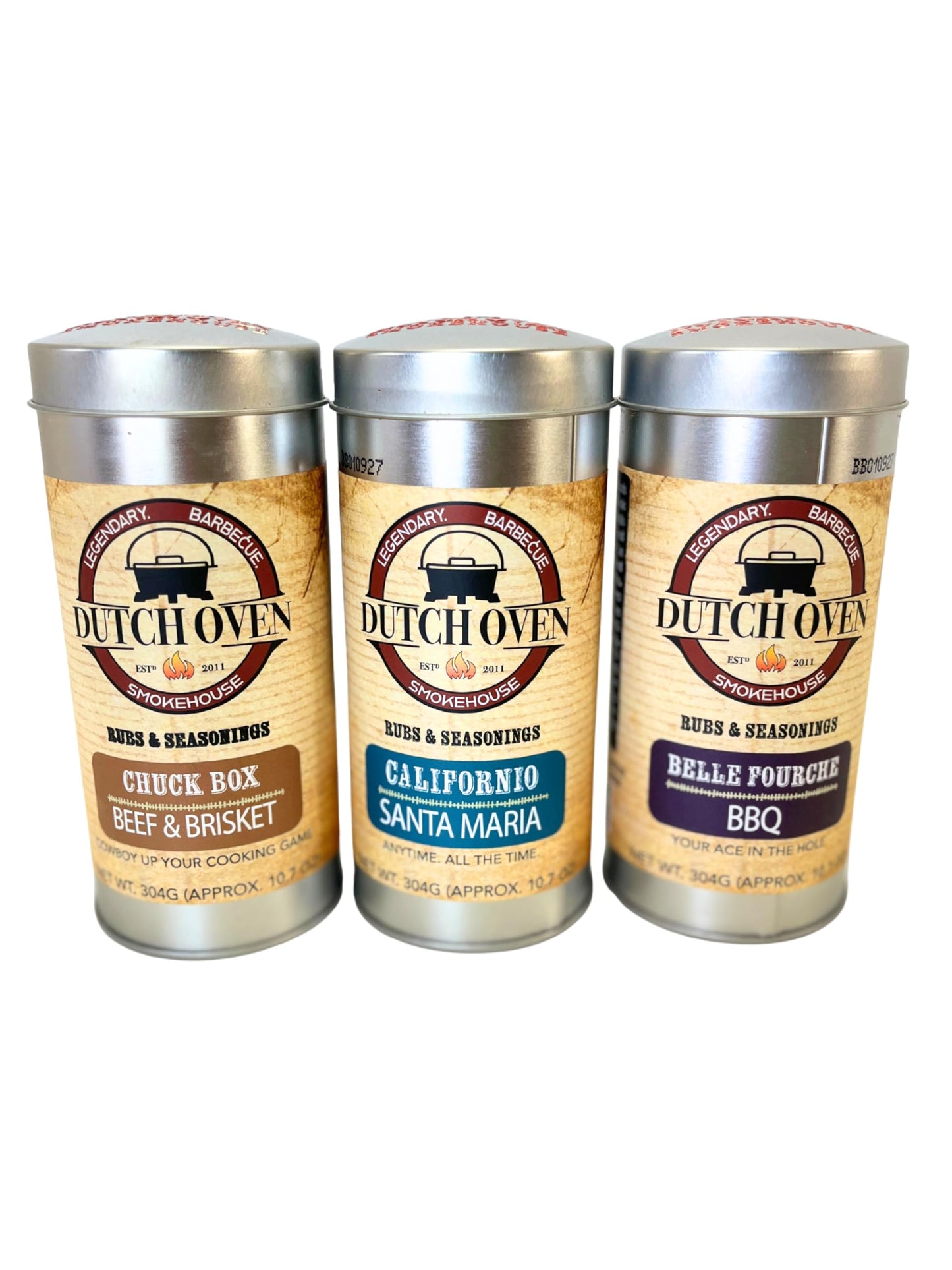 Dutch Oven Smokehouse BBQ Pro Gift Set - Chuckbox, Belle Fourche, Californio - Award-Winning BBQ Seasoning Trio for Brisket, Ribs, Tri-tip and Chicken
