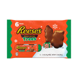 REESE'S Milk Chocolate Peanut Butter Trees, Christmas Candy Packs, 1.2 oz (6 Count)