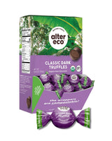 Alter Eco |Classic Dark Chocolate Truffles | Pure Dark Cocoa, Fair Trade, Organic, Non-GMO, Gluten Free Dark Chocolate Truffles | 60 Truffles