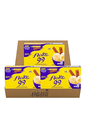 AMBARII Original Flake Pack Imported from the UK England British Chocolate Candy 3 Pack