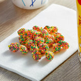 Rainbow Gummy Candy Clusters - 1 Pound Bulk Bag Chewy & Crunchy Fruity Gummies - For Parties, Snacks, and Candy Buffets - Bulk Sweet Treats
