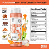 Taste Flavor Co. Grilling, Dipping Sauce and Marinade, Great Tasting, Low-Calorie Sauces, Keto Friendly, No Oils (5 Pack, Buffalo Blue Cheese)