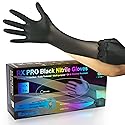 Raxwell Nitrile Gloves - Chemical Resistant Disposable Gloves - Powder Free Food Safe Cooking - Textured Grip for Cleaning & Industrial Tasks - Small