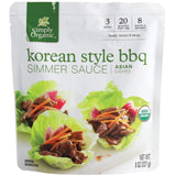 Simply Organic Korean BBQ Simmer Sauce, Certified Organic | 8 oz | Pack of 6