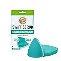 Scotch-Brite Swift Scrub Bath Cleaner Scrubbers, Soap Scum Remover for Cleaning Bathroom, Bathroom Scrubber Pads Safe for Tile, 2 Bathroom Cleaner