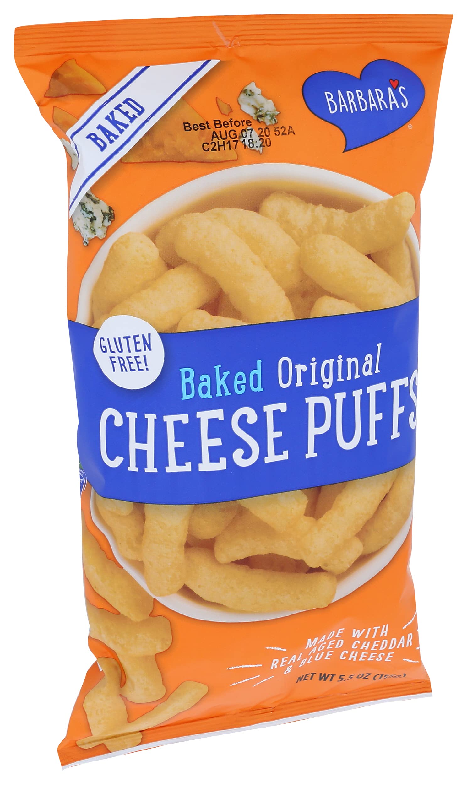 Barbara's Bakery, Cheese Puff Bakes, 5.5 oz