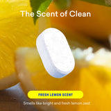 BLUELAND Multi-surface Cleaner, 10 Refill Tablets, Fresh Lemon Scent, All-Purpose, Eco-Friendly Cleaning Supplies, 10 x 24 Fl oz