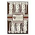 Melville Candy Hot Chocolate Stirrers Gift Set - For Hot Cocoa, Coffee, Tea, Stocking Stuffers, Holiday Gift Idea - Made in USA, Individually Wrapped