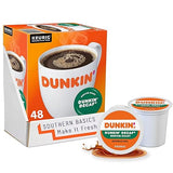 SOUTHERN BASICS Dunkin Donuts Decaf Original Flavor Coffee K-Cups For Keurig K Cup Brewers, Packaging May Vary (48 Count)