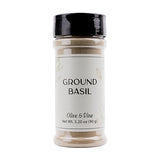 Olive & Vine Ground Basil, Herbaceous Flavor, Seasoning for Pasta, Soups, Salads, with Rich Tradition, Authentic Taste, For Global Recipes (3.20