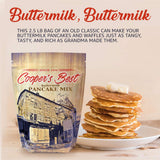 Cooper’s Best: Buttermilk Pancake and Waffle Mix (2.5 LB Bag) - Based On Original 1876 Recipe - An Old Favorite Perfect for Any Time - Premium Milled Flour - Made in the USA - 28 Servings