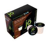 NO FUN JO DECAF: 48 Cups, Organic Medium Dark Roast Swiss Water Process for Keurig K-Cup Compatible Brewers, Fresh Seal Single Serve Cups, Fair Trade