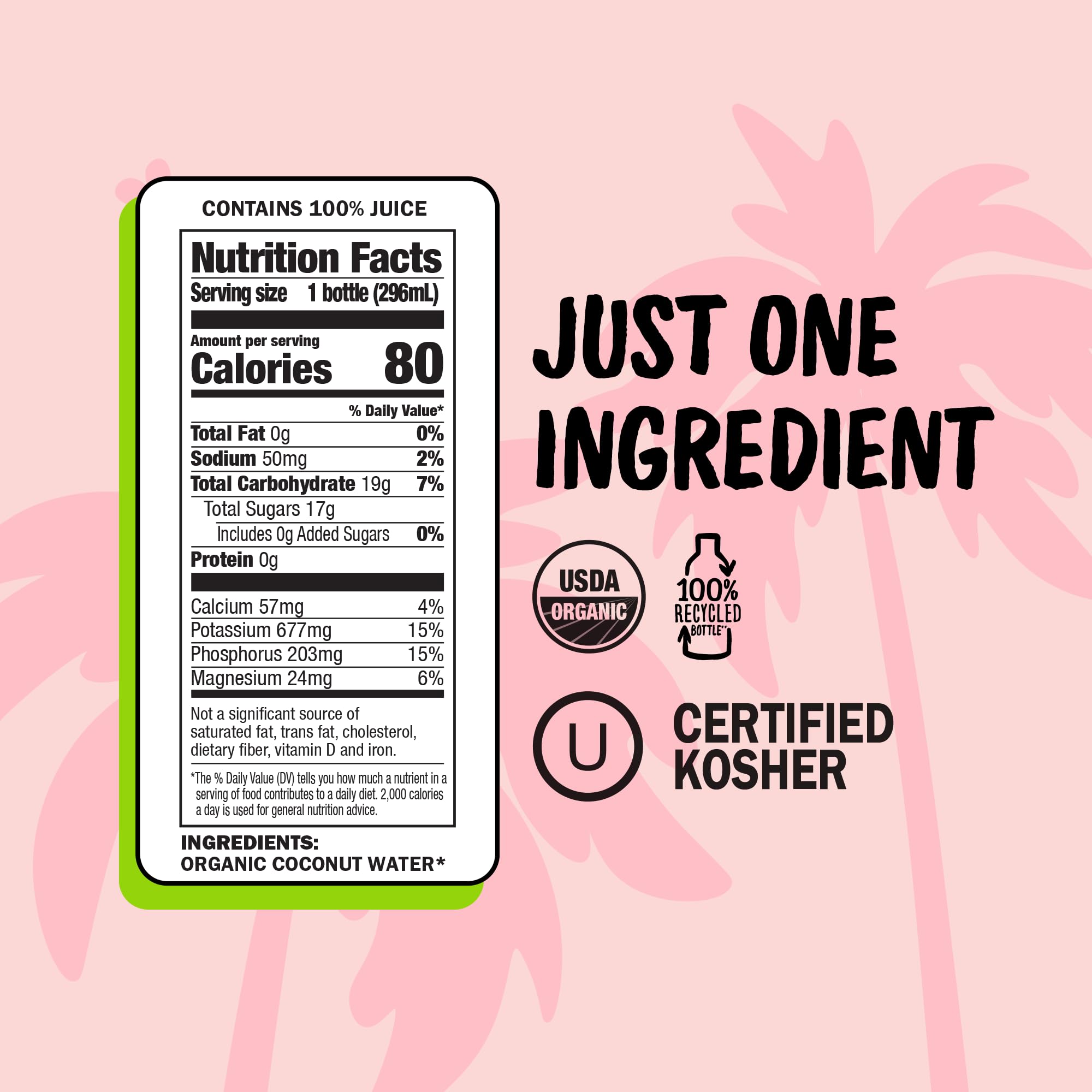 Harmless Harvest Organic Coconut Water 10 Fl Oz, 12 Pack - Original Coconut Water No Sugar Added, No Added Flavor Only Natural Electrolyte Hydration