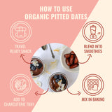 Sunny Fruit Organic Dried Pitted Deglet Nour Dates, 2.5 Pound Bulk Bag | No Preservatives, No Sugar Added | Healthy, Sweet Snack | ORGANIC, NON-GMO