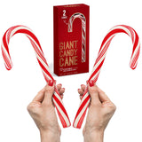 Giant Candy Cane Sticks 2 Pack Gift box - 10 Inch Individually Wrapped Dye-Free Christmas Candy Peppermint Flavor For Stocking Fillers, Holiday Party