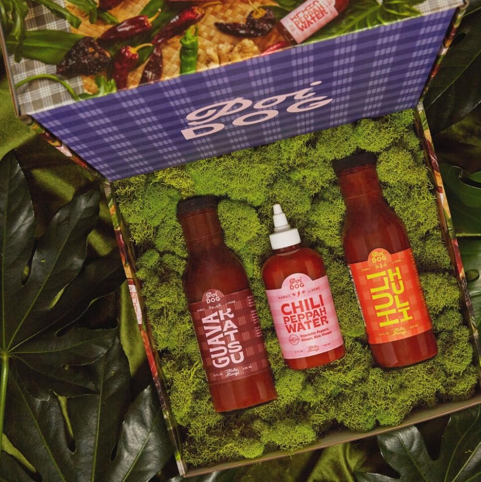 Poi Dog - BBQ Sauce Gift Set - Chili Peppah Water, Huli & Guava Katsu