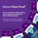 Nikwax PolarProof, 300ml, Waterproofing for Fleece Garments, Jackets, Vests, Beanies and Accessories