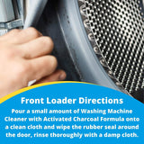Carbona Washing Machine Cleaner with Activated Charcoal | Removes Odor-Causing Residues | Works in Standard & High Efficiency Washing Machines | 8.4