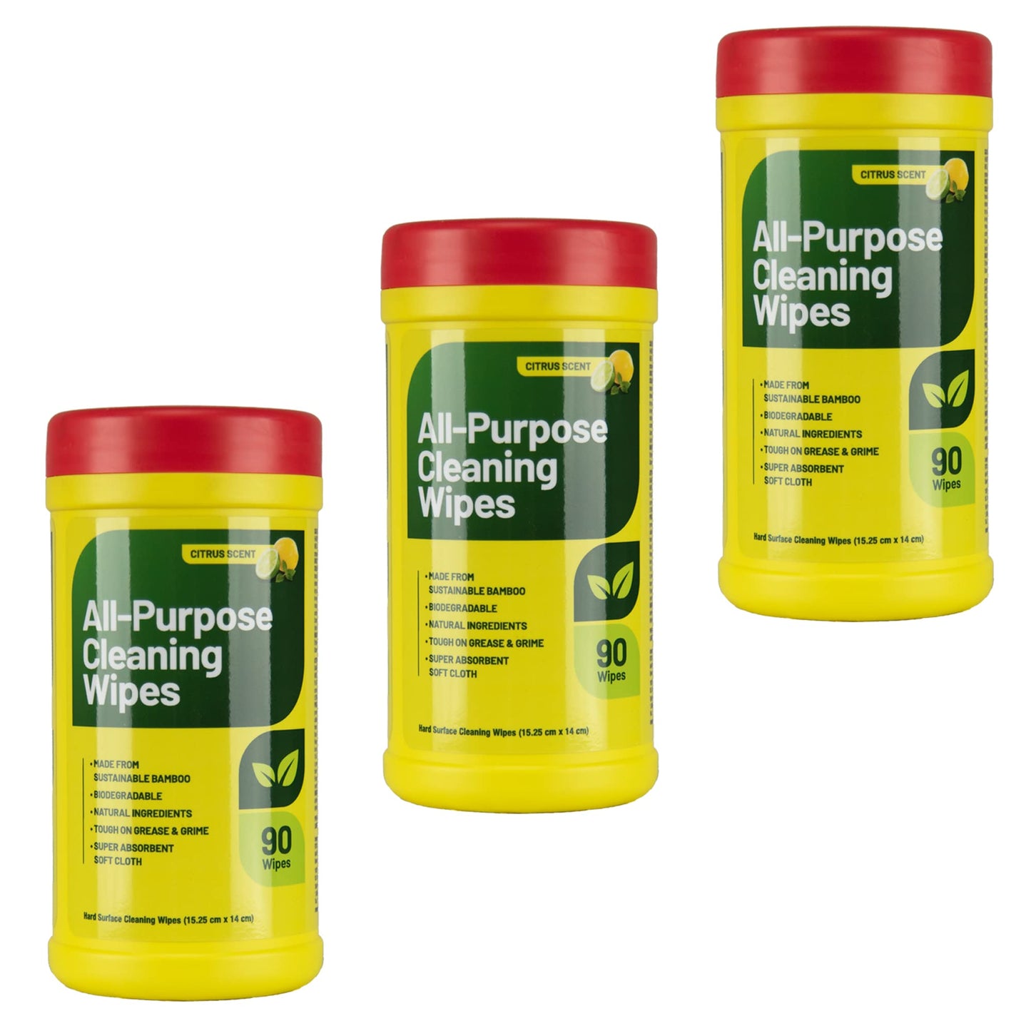 RTS Companies Inc All Purpose Cleaning Wipes, Citrus Scent, Biodegradable, Multi-Surface, 90 Wipes (3 Pack)