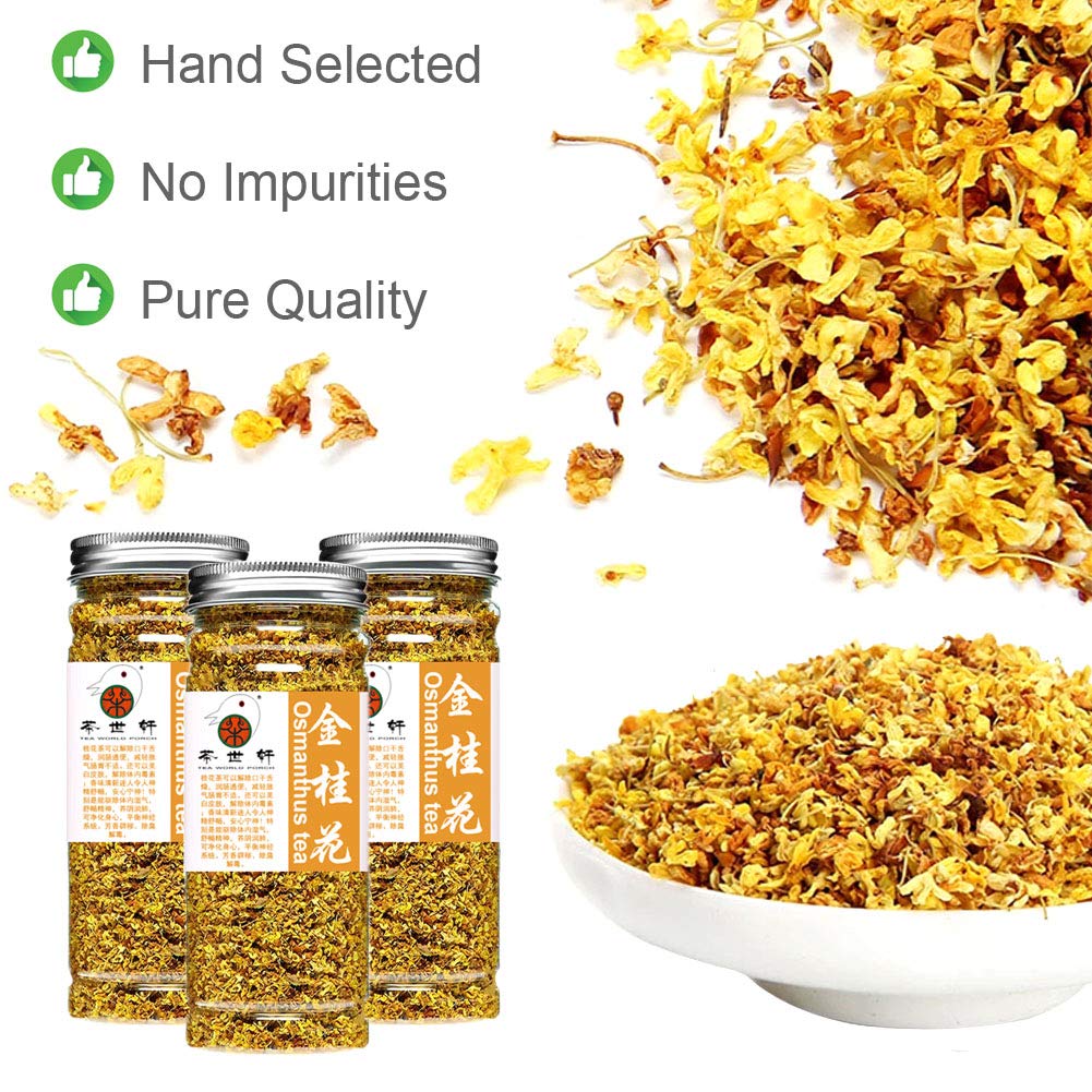 Plant Gift Organic Sweet Osmanthus Tea, ?? Gui Hua Tea,Sweet Olive, flower tea Health Care skin care Chinese flower 40G/1.41oz