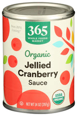 365 by Whole Foods Market, Organic Jellied Cranberry Sauce, 14 Ounce