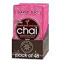 Flamingo Vanilla Decaffeinated Reduced Calorie Chai Tea Latte Mix, 0.63 Oz (Pack of 48), Single Serve Packets, Decaf Black Tea, Organic Spices, Sugar