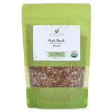 Biokoma Organic Oak Bark 100g (3.55oz) Dried Cut Herb Caffeine-Free USDA Organic Herbal Tea Digestion Support Antioxidant Resealable Moisture Proof
