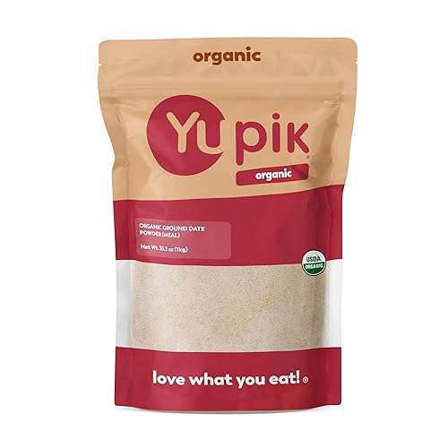 Yupik Organic Ground Date Powder (Meal), 2.2 lb, Non-GMO, Vegan, Gluten-Free