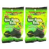 2 set of 2 Pack - Alamo Candy Sour Pickle Balls, 1 Oz