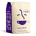 Coffee Bean Direct Breakfast Blend, Ground Coffee, Mild and Mellow, Mixed Roast Level, 5 Pound Bag (Pack of 1)