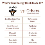 Dr. Cal’s Chocolate Milk Energy Drink - 150mg Natural Caffeine - 0g Added Sugar - Lactose Free - 12 Pack