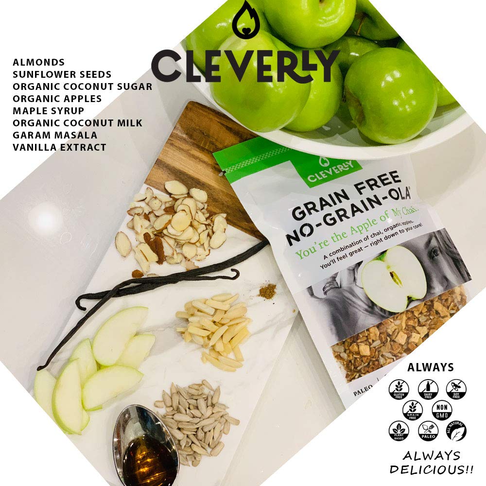NO-GRAIN-OLA - Grain Free Granola | Paleo Friendly Healthy Snacks | Natural, Dairy Free, Soy Free, No Refined Sugars, Non GMO (8oz bags, 3 Bags Per