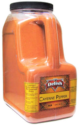 Cayenne Pepper Powder by It’s Delish, 5 LBS Restaurant Gallon Size Jug With handle | All-Natural Red Pepper Powder for Cooking, Camping, and Meals |