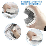 6 Pack Multipurpose Household Cleaning Set, Deep Cleaning Brush Set with Grips - Dish, Scrub, Bottle, Shoe, Groove Gap, Keyboard Brush for Kitchen