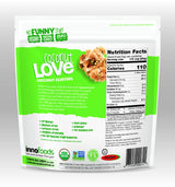 InnoFoods Coconut Love Coconut Clusters with Pumpkin, Quinoa, & Flax Seeds 6oz (2pk) - Gluten-Free, Vegan Snacks - Organic Granola Bites - Grain-Free