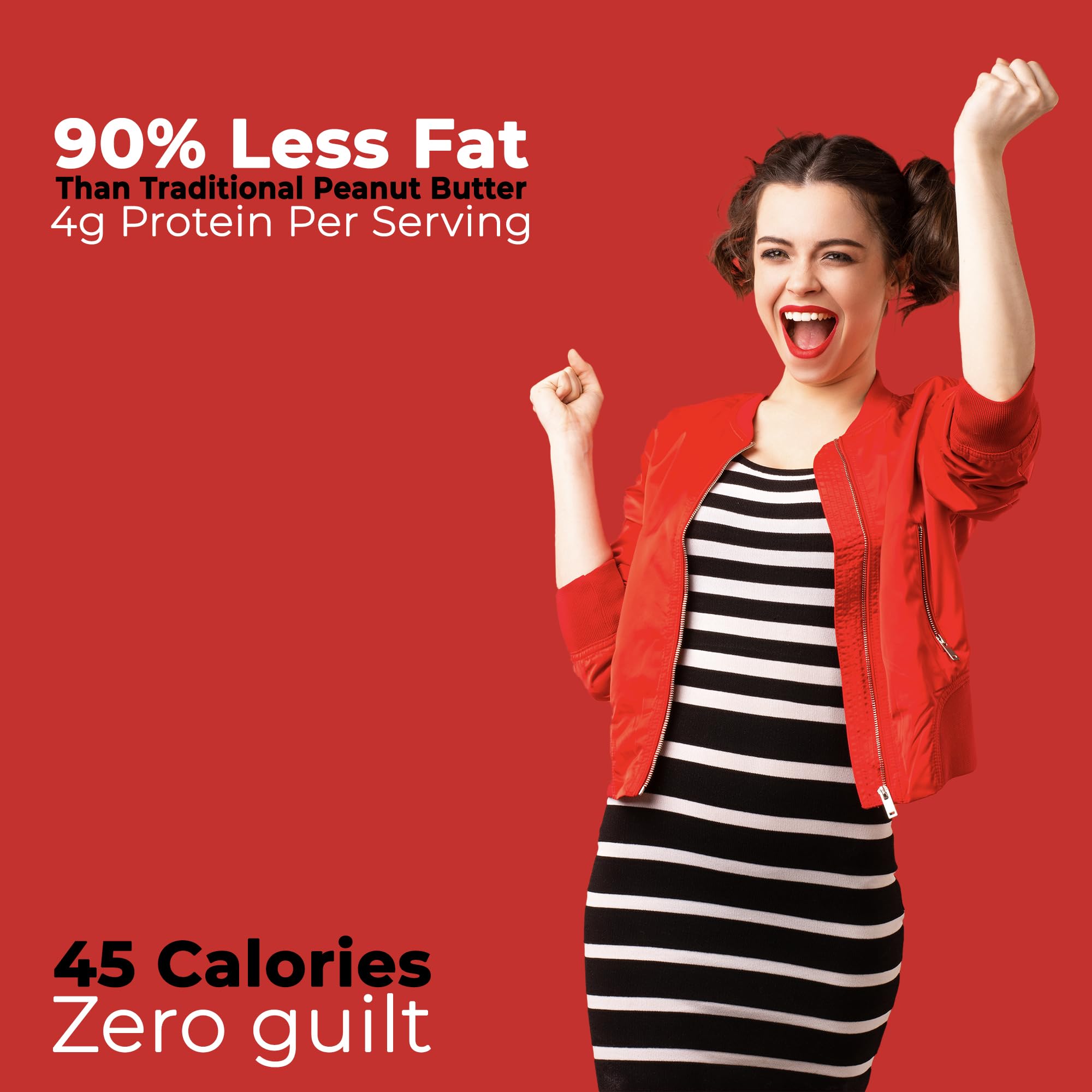 Betty Lou's 100% Organic Powdered Peanut Butter, Gluten Free, Vegan, Low Calorie, All Natural, High Protein, Deliciously Healthy, Just Add Water (1.5