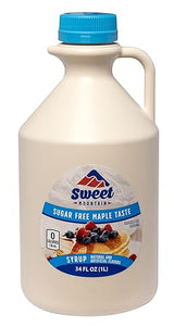 Sweet Mountain - Sugar Free Maple Taste Syrup (34 FL OZ) | Keto Friendly, 0g Carbs, 0 Calories, Diabetic Friendly