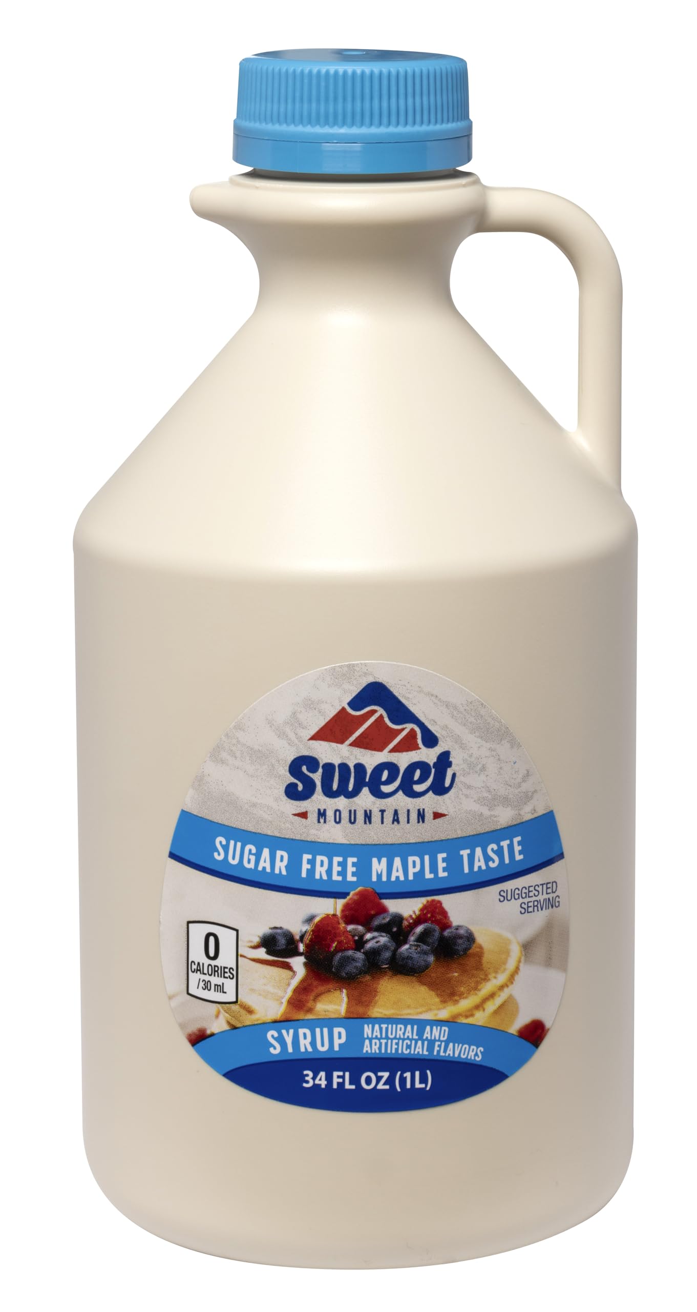 Sweet Mountain - Sugar Free Maple Taste Syrup (34 FL OZ) | Keto Friendly, 0g Carbs, 0 Calories, Diabetic Friendly