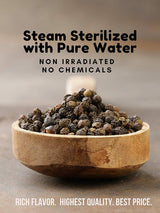 Spicy World Black Peppercorns Whole 7 Ounce - Perfect for Grinder