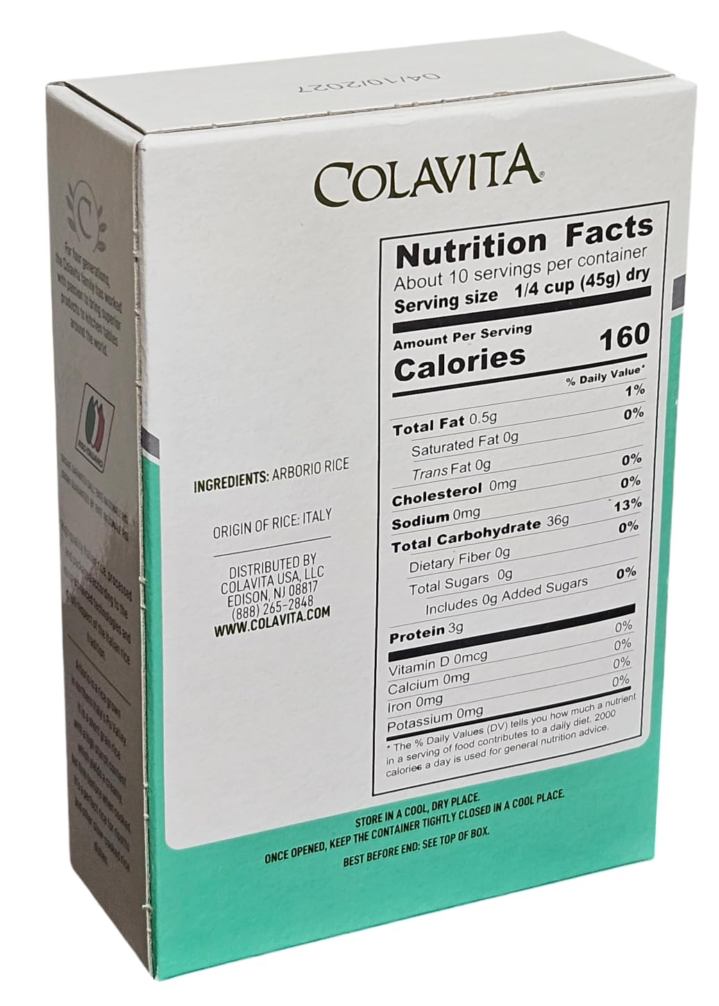Colavita Superfine Arborio Rice, 1 lb (Pack of 1)