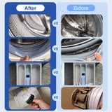 6 Pcs Washing Machine Cleaning Brush Kits, Front Load Washer Cleaner Brushes Tools - 1 Pcs Drum Laundry Cleaning Brush and 5 Pcs Crevice Cleaning