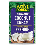 Native Forest Organic Unsweetened Premium Coconut Cream - Heavy Cream, Dairy Substitute, Dairy Free, Non-GMO, USDA Organic - 5.4 Fl Oz (Pack of 12)